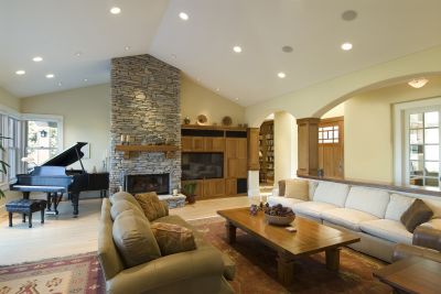 Stone Fireplace