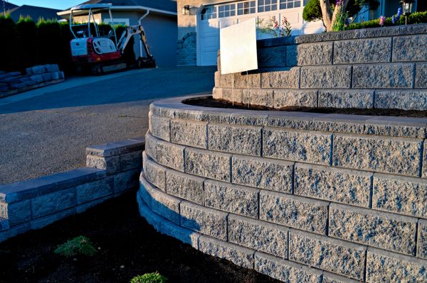 Stone Retaining Wall Repair in Iowa City