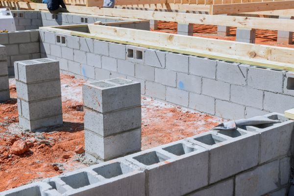 Cement Block Installation in Iowa City
