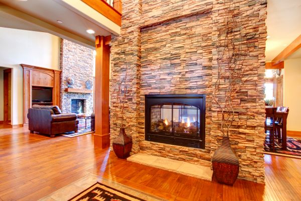 Stone Hearth Installation in Iowa City